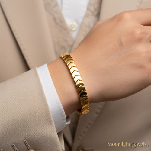 Golden Ceramic Bracelet