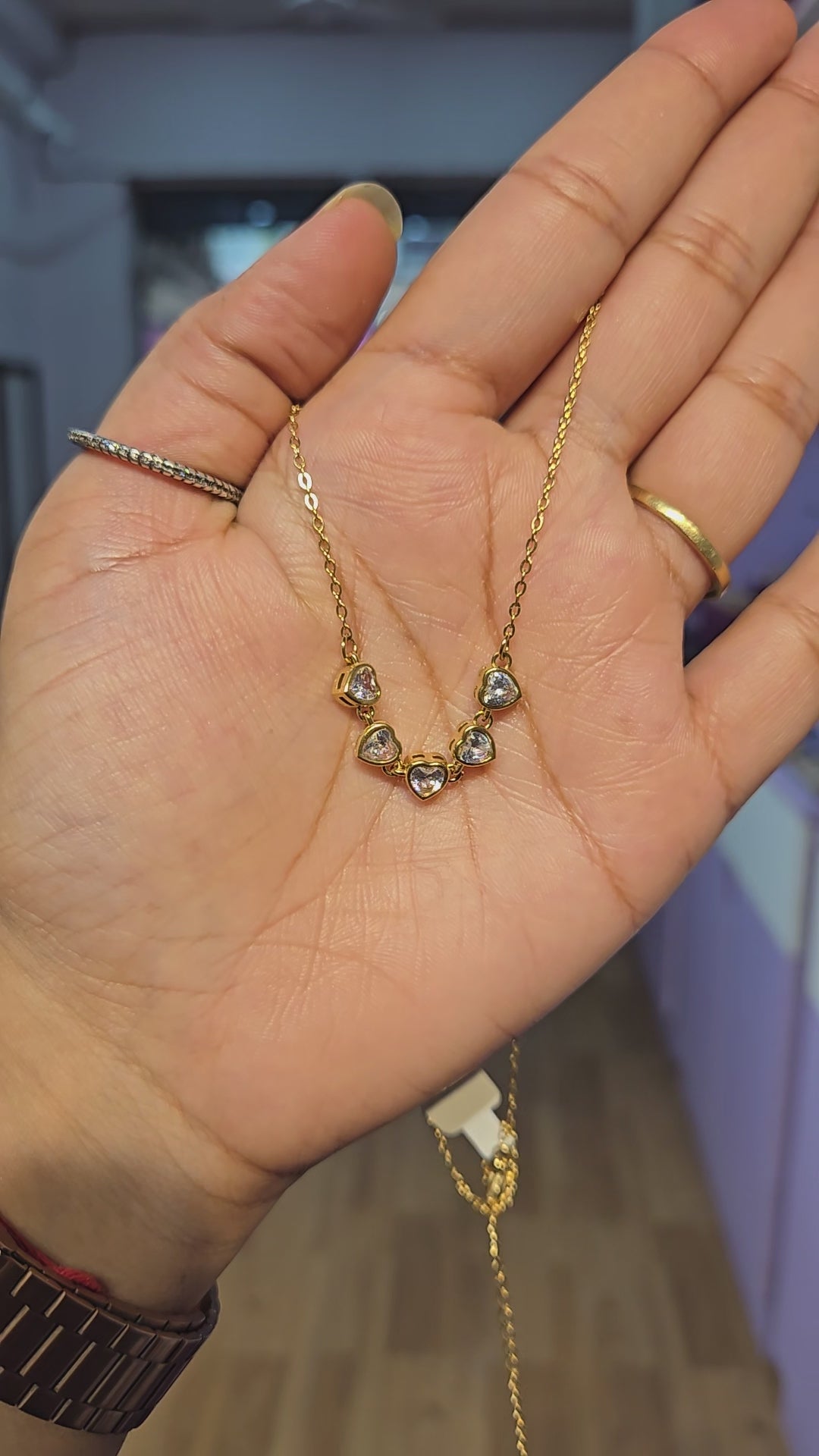 Fivefold Love neckchain | Stainless Steel | Anti Tarinish